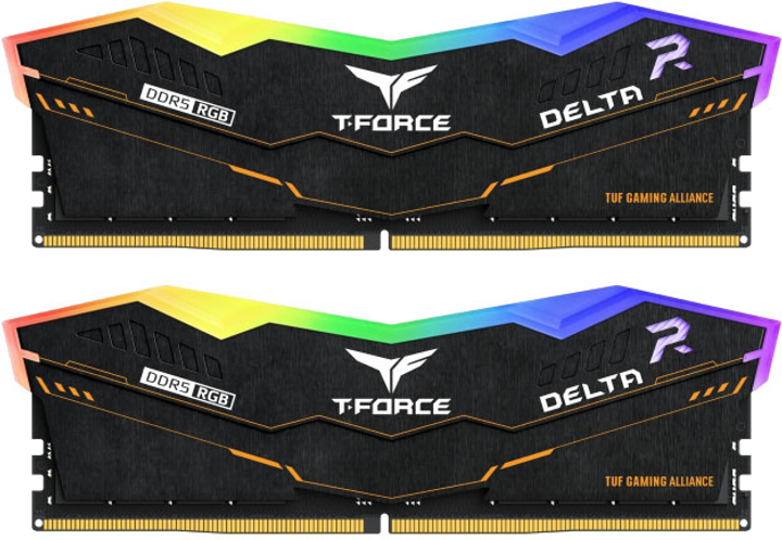 Оперативна пам'ять Team Group Delta TUF Gaming Alliance DDR5-5200 32768MB PC5-41600 (Kit of 2x16384) RGB (FF5D532G5200HC40CDC01) - зображення 1