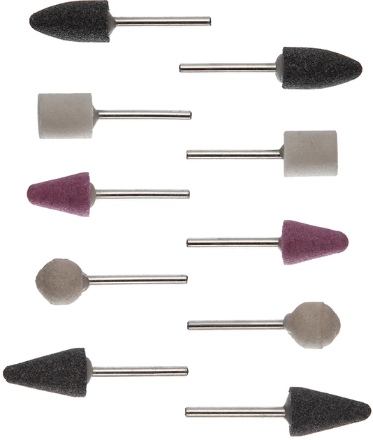 Набор шлифовальных камней Intertool 10 шт (BT-0020) – фото, отзывы ...