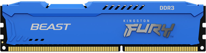 Оперативная память Kingston Fury DDR3-1600 4096MB PC3-12800 Beast Blue (KF316C10B/4) - изображение 1