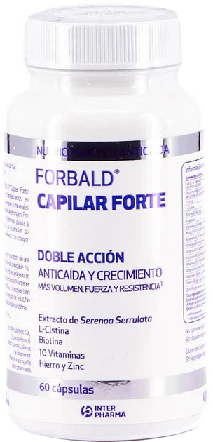Дієтична добавка Interpharma Forbald Capilar Forte 60 капсул (8470001658661) - зображення 1
