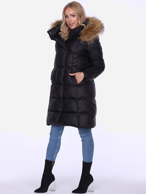 Акція на Куртка зимова жіноча PERSO BLH220011FXF XL Чорна від Rozetka