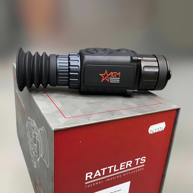 Тепловізійний приціл AGM Rattler TS25-256 + планка HM-THUNDER-R, 1250 м, 25 мм, Wi-Fi, стадіометричний далекомір (243376) - зображення 1