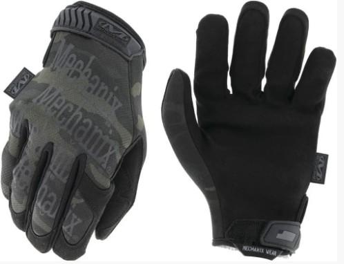 Армейские перчатки всу чёрные с сенсорными пальцами тактические Mechanix The Original, камуфляж чёрный мультикам, 68614855-M - изображение 1