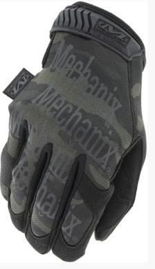 Армейские перчатки всу чёрные с сенсорными пальцами тактические Mechanix The Original, камуфляж чёрный мультикам, 68614855-M - изображение 2