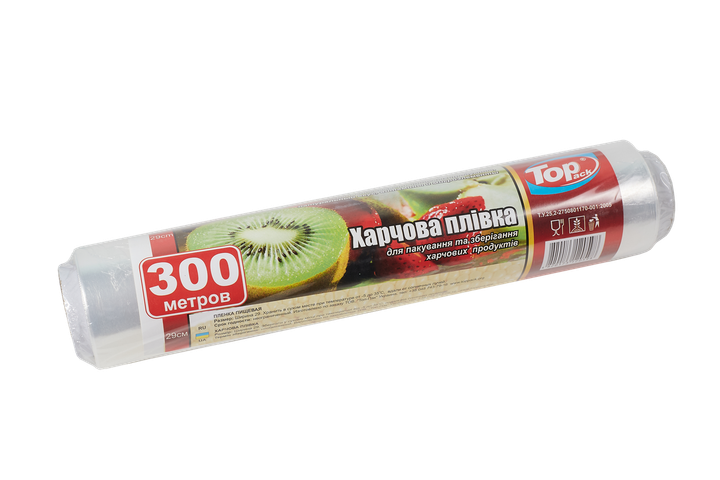 Харчова плівка Toppack 29см 300м 7мкм - Фото 2 Харчова плівка Toppack 29см 300м 7мкм - зображення 2