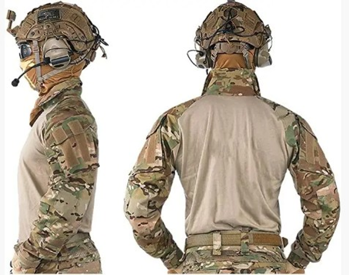 Бойова тактична військова сорочка зсу multicam чоловіча з налокітниками IDOGEAR G3 Combat, 5248664-XL - зображення 2