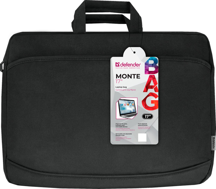 Torba do laptopa Defender Monte 17" Black (26065) - obraz 4