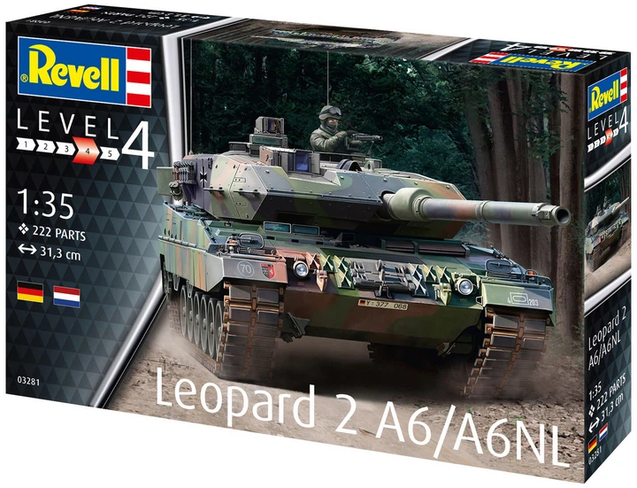 Збірна модель-копія Revell Танк Леопард 2 A6/A6NL 222 шт (4009803032818) - зображення 2