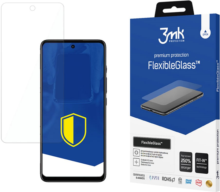 Szkło hartowane 3MK FlexibleGlass do Elastyczne szkło MotorolaMoto E30 (5903108444033) - obraz 1