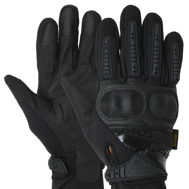 Тактичні рукавички з усиленым протектором MECHANIX MPACT 3 Розмір L чорні BC-4923 - зображення 1