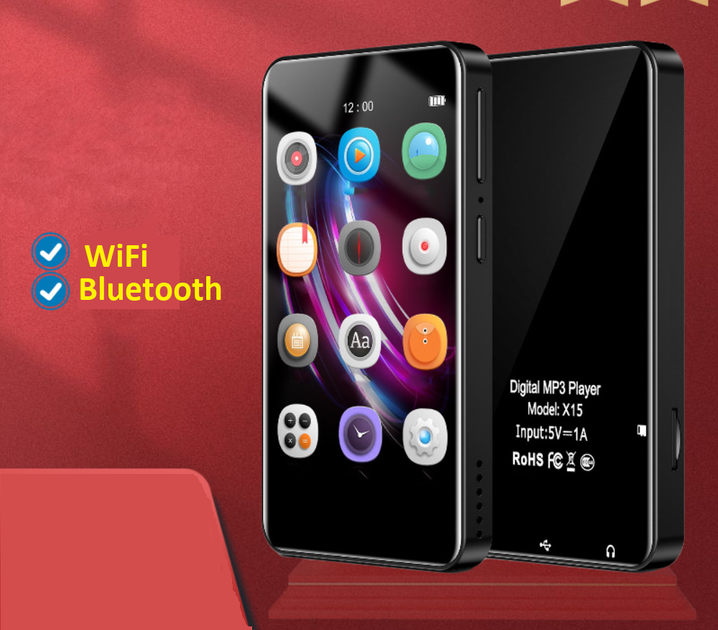 MP3 MP4 плеєр JNN X15 Hi-Fi 8Gb 3.6" Bluetooth and Wi-Fi - зображення 5