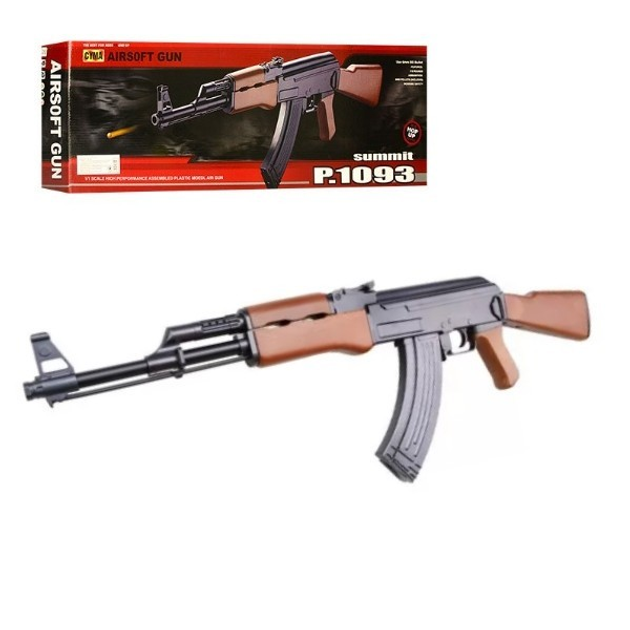 Автомат дитячий металевий АК-47 CYMA P.1093 (ZM93) на кульках 83см ...