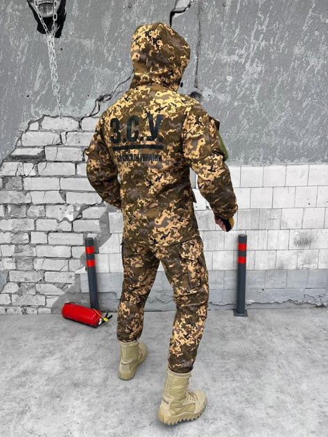 Мужской тактический костюм SoftShell пиксель размер S - изображение 2