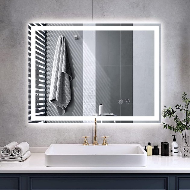 Зеркало VARI с LED-подсветкой 50х70 + сенсорное управление + подогрев ...