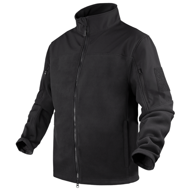 Тактичний флісова куртка Condor BRAVO FLEECE JACKET 101096 Small, Чорний - зображення 2