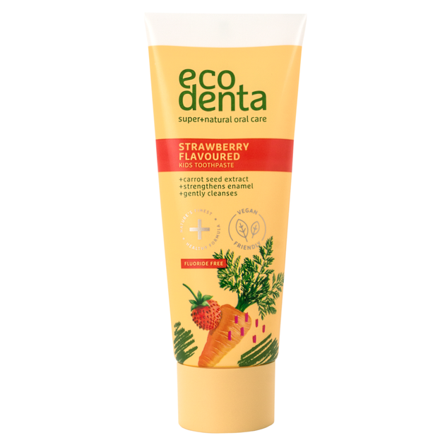 Зубна паста для щоденного використання Ecodenta Wild Strawberry Flavored Toothpaste 75 мл (4770001331743) - зображення 1