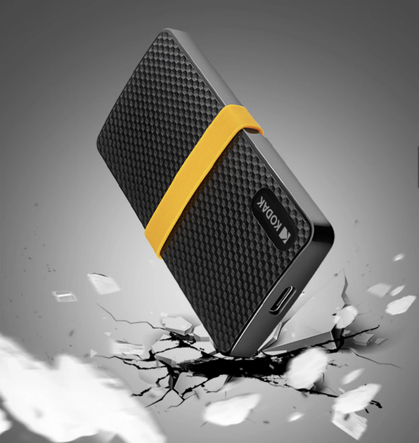 Внешний SSD накопитель Kodak X200 512Gb USB 3.1 Black + кейс - изображение 6