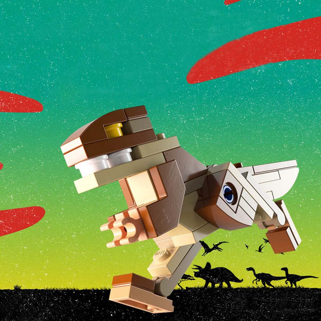 Zestaw klocków LEGO Dinozaur T-Rex V29 44 elementy (5008022) - obraz 1