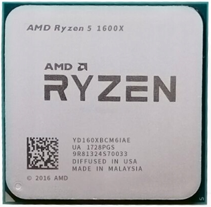 Процесор AMD Ryzen 5 1600x 3.6-4.0GHz 6 ядер 12 потоків 16Mb 95 W AM4 Б/В - Фото 1 Процесор AMD Ryzen 5 1600x 3.6-4.0GHz 6 ядер 12 потоків 16Mb 95 W AM4 Б/В - изображение 1