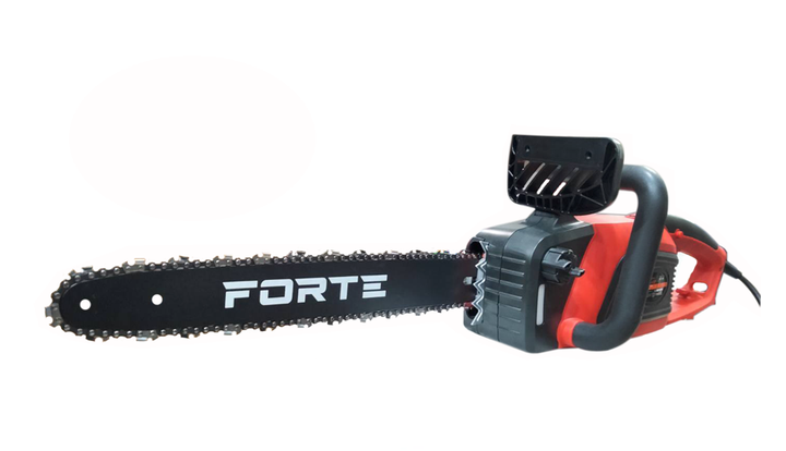 Электропила 3 кВт c тепловым реле Forte FES30-45Р в комплекте с рабочими перчатками - Фото 2 Электропила 3 кВт c тепловым реле Forte FES30-45Р в комплекте с рабочими перчатками - изображение 2