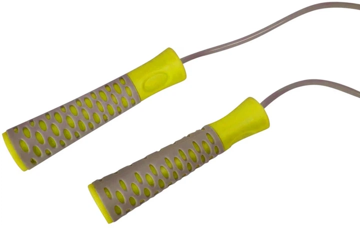Скакалка PowerPlay 4206 Серо-желтая (PP_4206_Grey/Yellow) - изображение 4