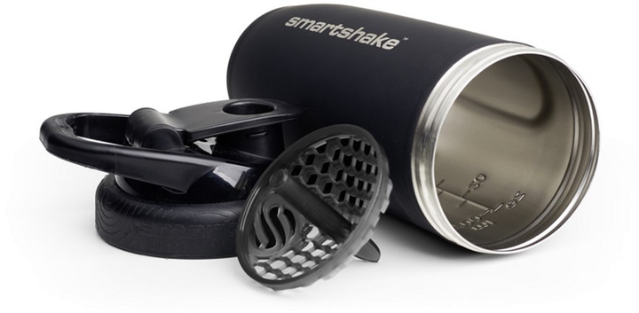 Шейкер спортивний SmartShake Reforce Stainless Steel 30oz/900 мл Black (11150103) - зображення 3