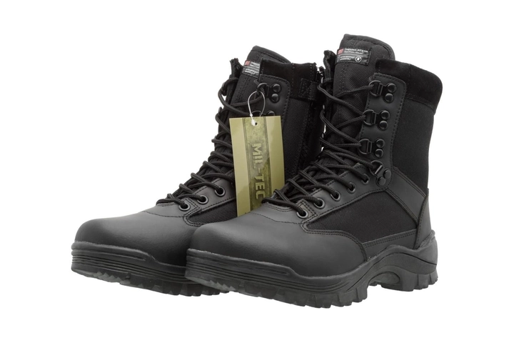 Черевики Mil-Tec Tactical boots black на блискавці Німеччина 44 - зображення 2