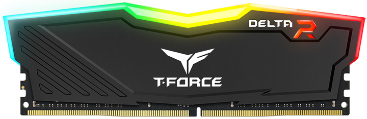 Оперативная память Team Group T-Force Delta DDR4-2666 8192MB PC-21300 (Kit of 2x4096) Black RGB LED (TF3D48G2666HC15BDC01) - Фото 1 Оперативная память Team Group T-Force Delta DDR4-2666 8192MB PC-21300 (Kit of 2x4096) Black RGB LED (TF3D48G2666HC15BDC01) - изображение 1