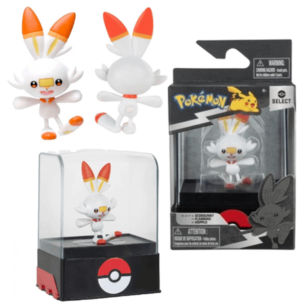 Figurka Jazwares Pokemon Scorbunny Select 7 cm (191726412670) - obraz 1