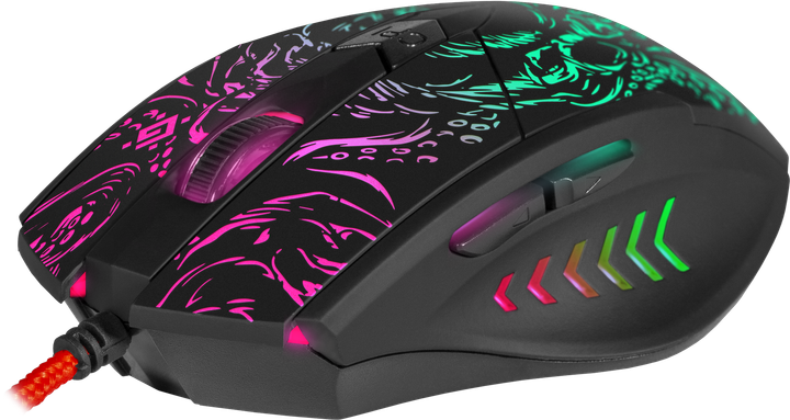 Mysz Defender Titan GM-650L RGB USB Black (4714033526500) - obraz 8