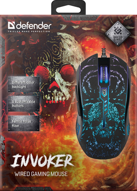 Миша Defender Invoker GM-947 USB Black (4714033529471) - зображення 8