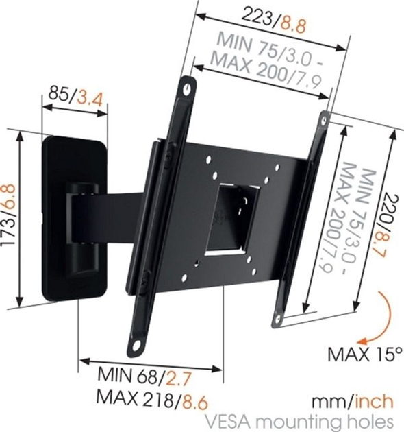 Uchwyt do telewizora Vogels 19-40" Turn (MA2030-A1) - obraz 3