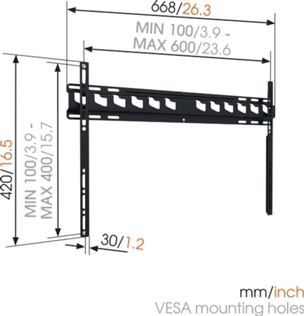 Uchwyt do telewizora Vogels 40-80" Flat (MA4000-A1) - obraz 2