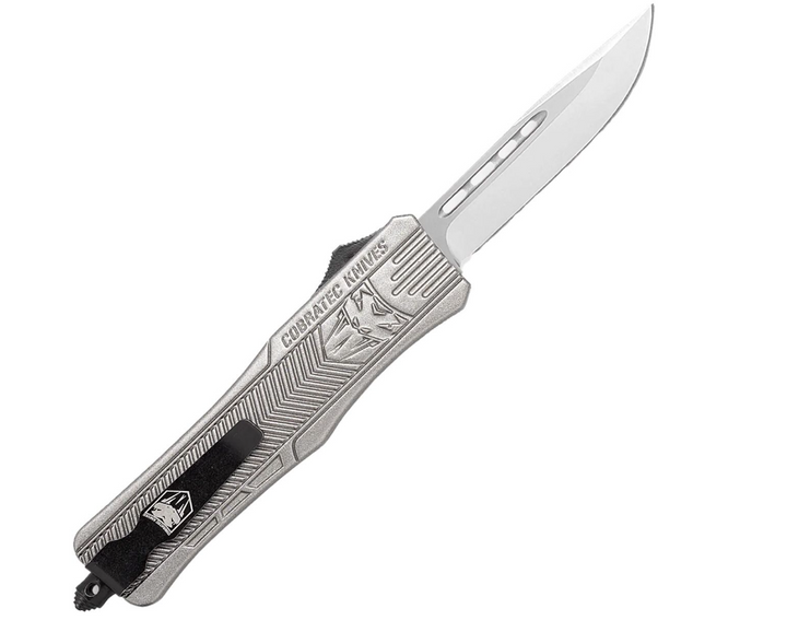 Складной Пружинный Нож CobraTec Medium CTK-1 Drop-Point Серый 06CT058 - изображение 2