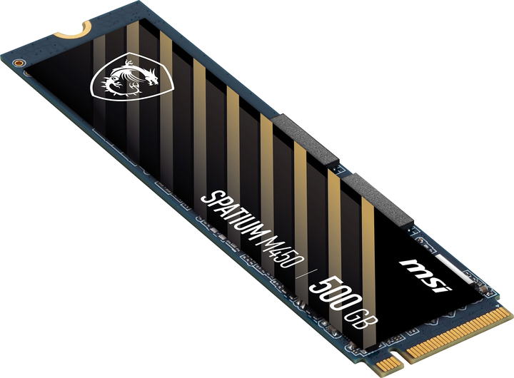 SSD диск MSI Spatium M450 500GB NVMe M.2 PCIe 4.0 TLC 3D NAND (S78-440K190-P83) - зображення 3