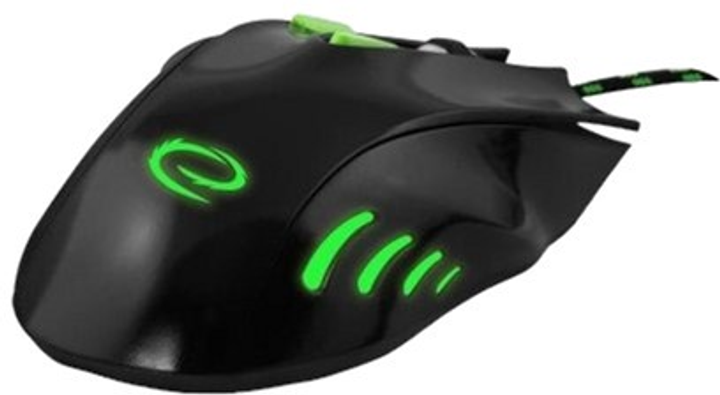 Миша Esperanza MX401 Hawk USB Black/Green (5901299925423) - зображення 2