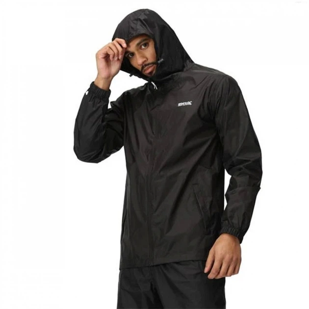 Дощовик Regatta Pack It Black, XXXL (54) (11723682) - зображення 3