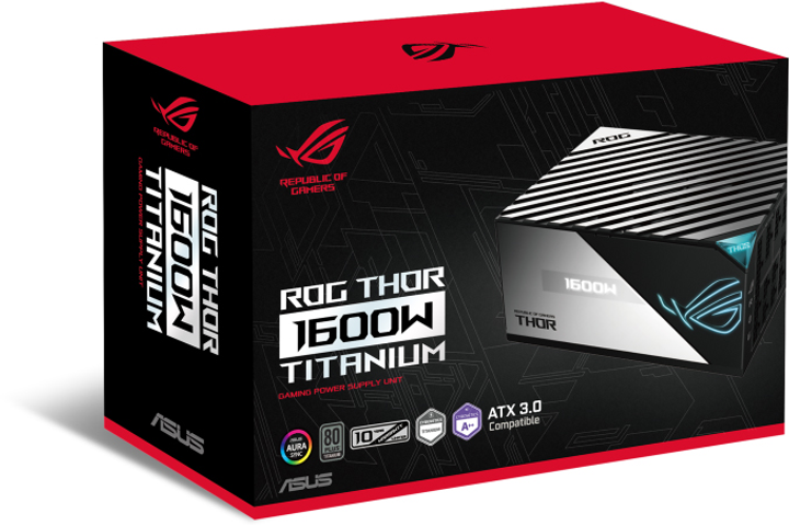 Zasilacz Asus ROG Thor 1600 W 80 Plus Titanium Aura OLED (90YE00K0-B0NA00) - obraz 10