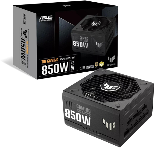 Блок живлення Asus TUF Gaming PCIE5 850 Вт (90YE00S2-B0NA00) - зображення 13