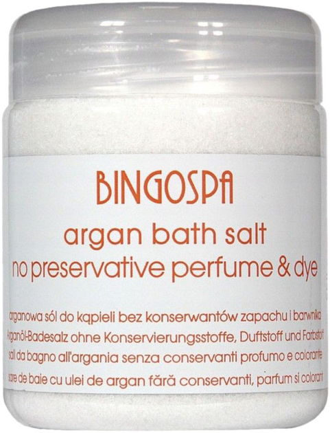 Sól do kąpieli Bingospa Argan Bath Salt 550 g (5901842006579) - obraz 1