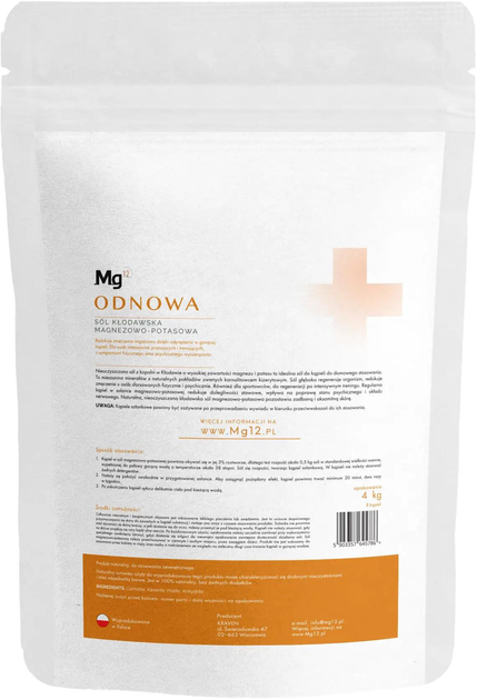 Сіль для ванни Mg12 Klawska Magnesium and Potassium Salt 1 кг (5903357645762) - зображення 2