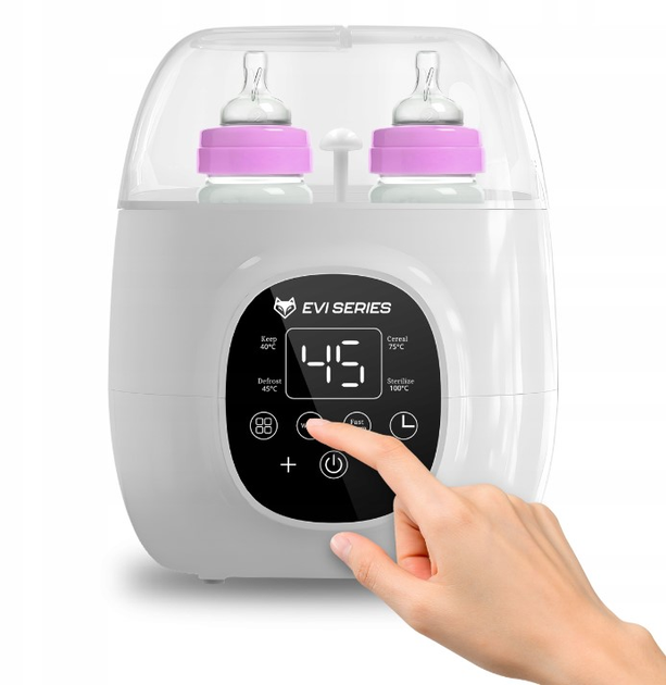 Розумний підігрівач пляшечок EVI HEATY 5в1 з функцією парової стерилізації - зображення 3
