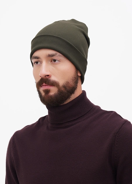 Шапка Solo рубчик One Size Хаки Mn1290 - Фото 1 Шапка Solo рубчик One Size Хаки Mn1290 - изображение 1