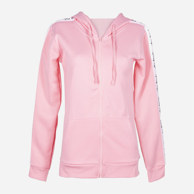 Bluza damska rozpinana streetwear z kapturem Yoclub UBD-0002K-4700 XL Różowa (5903999435554) - obraz 2