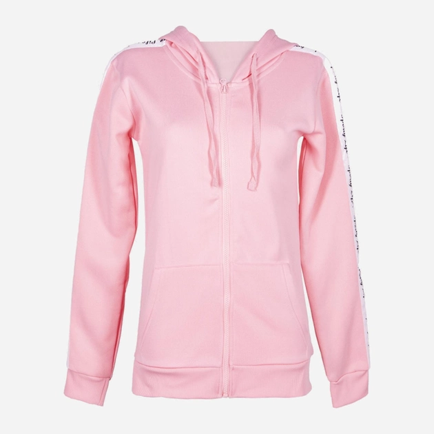 Bluza damska rozpinana streetwear z kapturem Yoclub UBD-0002K-4700 2XL Różowa (5903999435561) - obraz 2