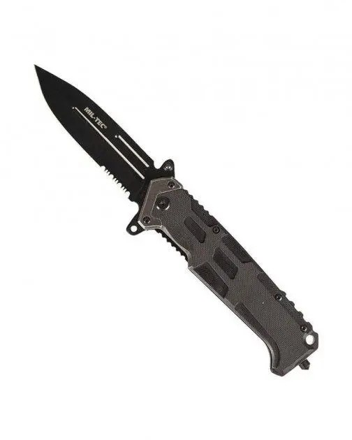 Складний ніж, чорний Mil-TecAssault G10 Black 15325500 - изображение 1