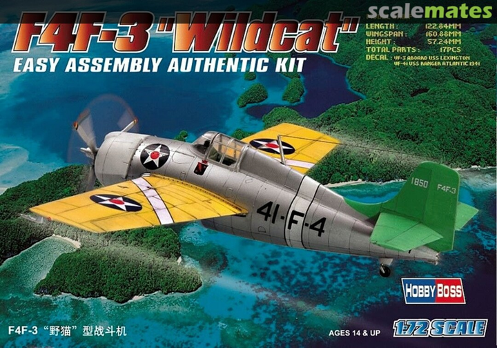 Літак Hobby Boss 80219 F4F-3 Wildcat (6939319202192) - зображення 1