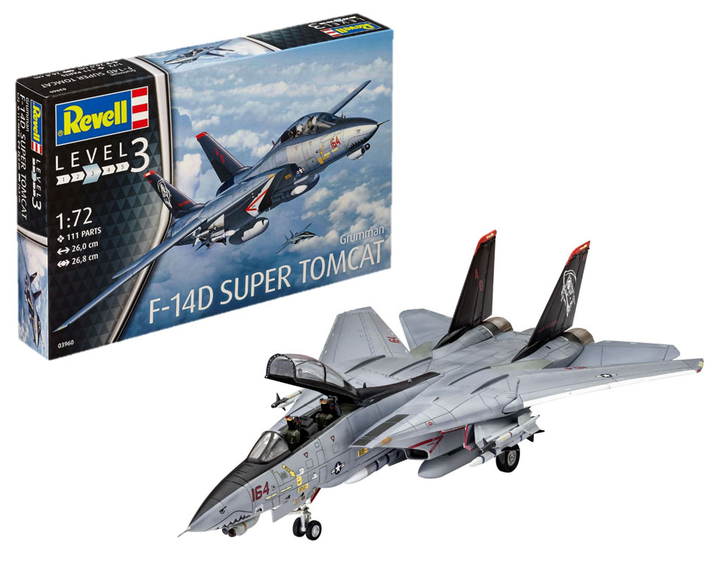 Літак Revell 03960 F-14D Super Tomcat (4009803891316) - зображення 1