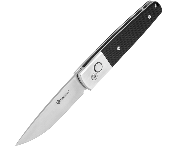 Складной Пружинный Нож Ganzo G7211 Черный G7211-BK - изображение 3