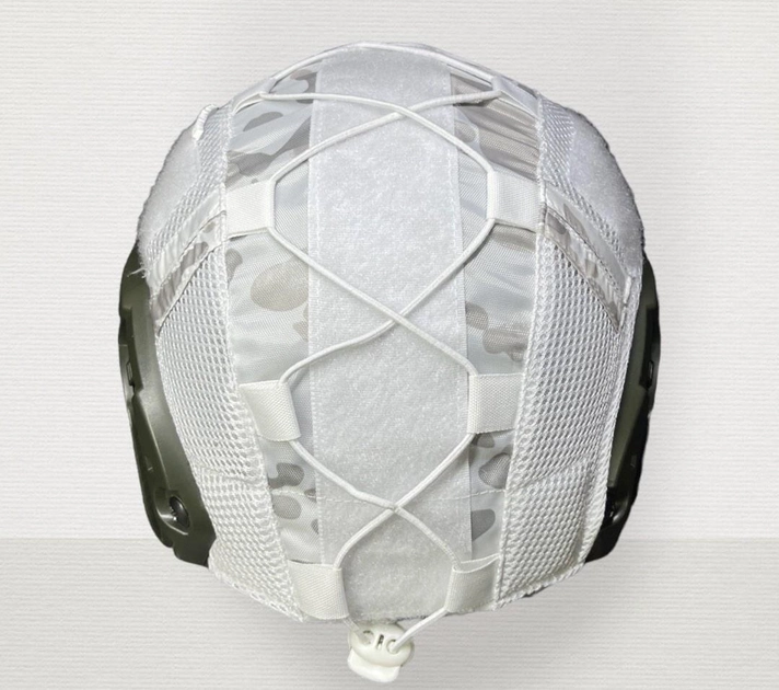 Кавер чехол на шлем каску фаст Fast Tor-D Мультикам Alpine на Зиму из ткани rip stop Размер XL - изображение 2